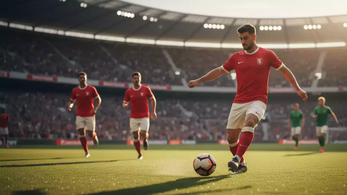 Playmaker afleverer en præcis gennembrudsaflevering